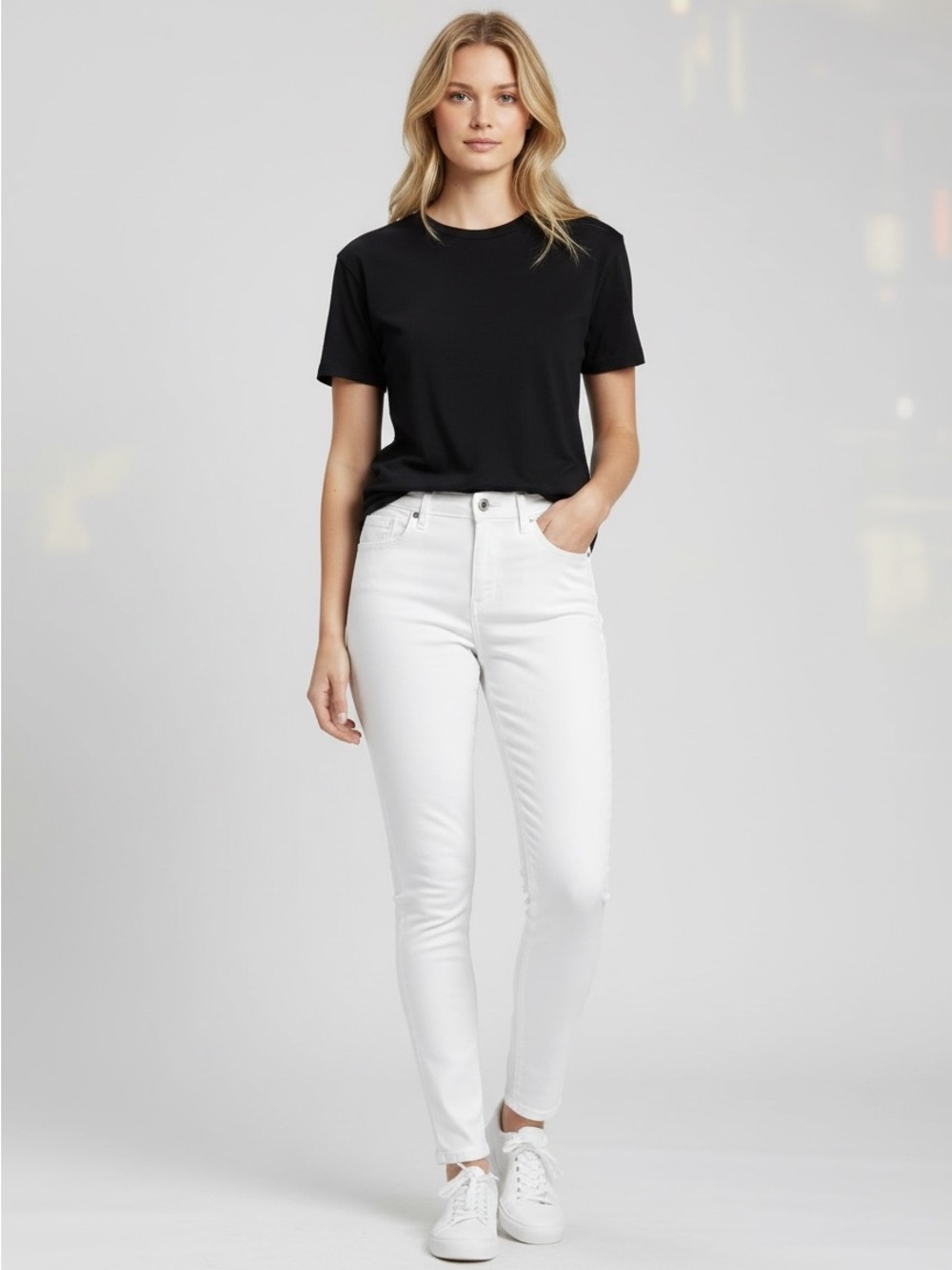 American Eagle White Super Hi Rise Jegging Skinny Jeans Size 2
